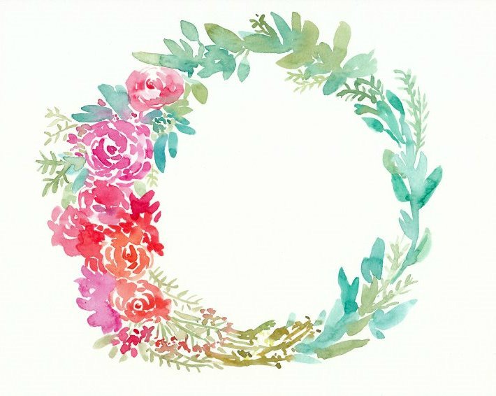 Learn to paint a lush floral watercolor wreath with this quick tutorial.