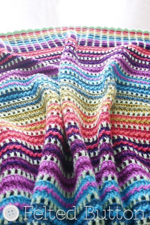 Skittles Baby Blanket FREE Crochet Pattern