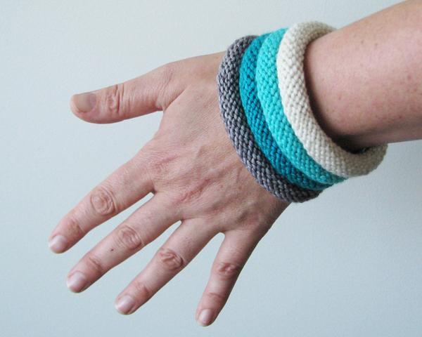 Easy Knitted Bangles