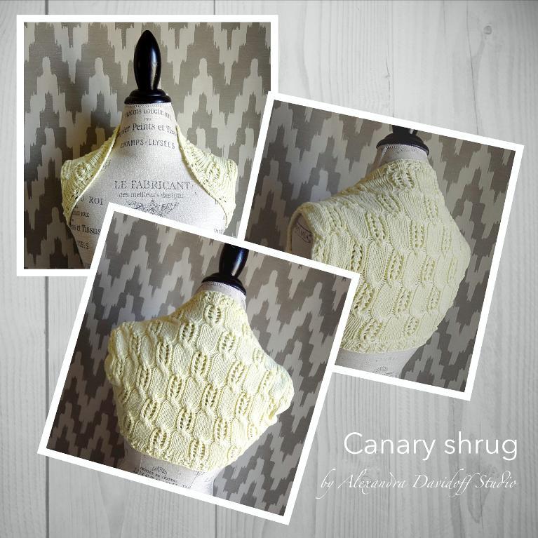 Canary Shrug FREE Knitting Pattern