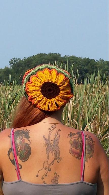 Sunflower Slouchy Crochet Pattern