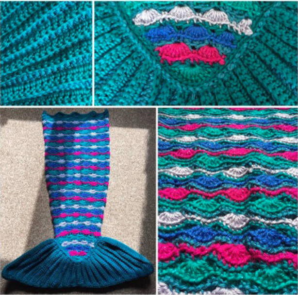 Mermaid's Tail Cocoon Crochet Pattern
