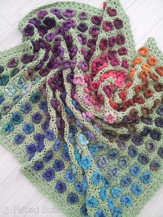 Monet's Garden Throw Crochet Pattern