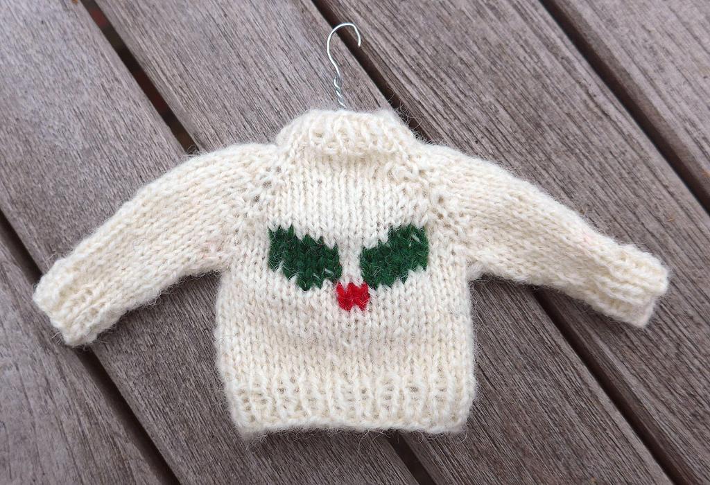Mini Knit Christmas Sweater Ornament