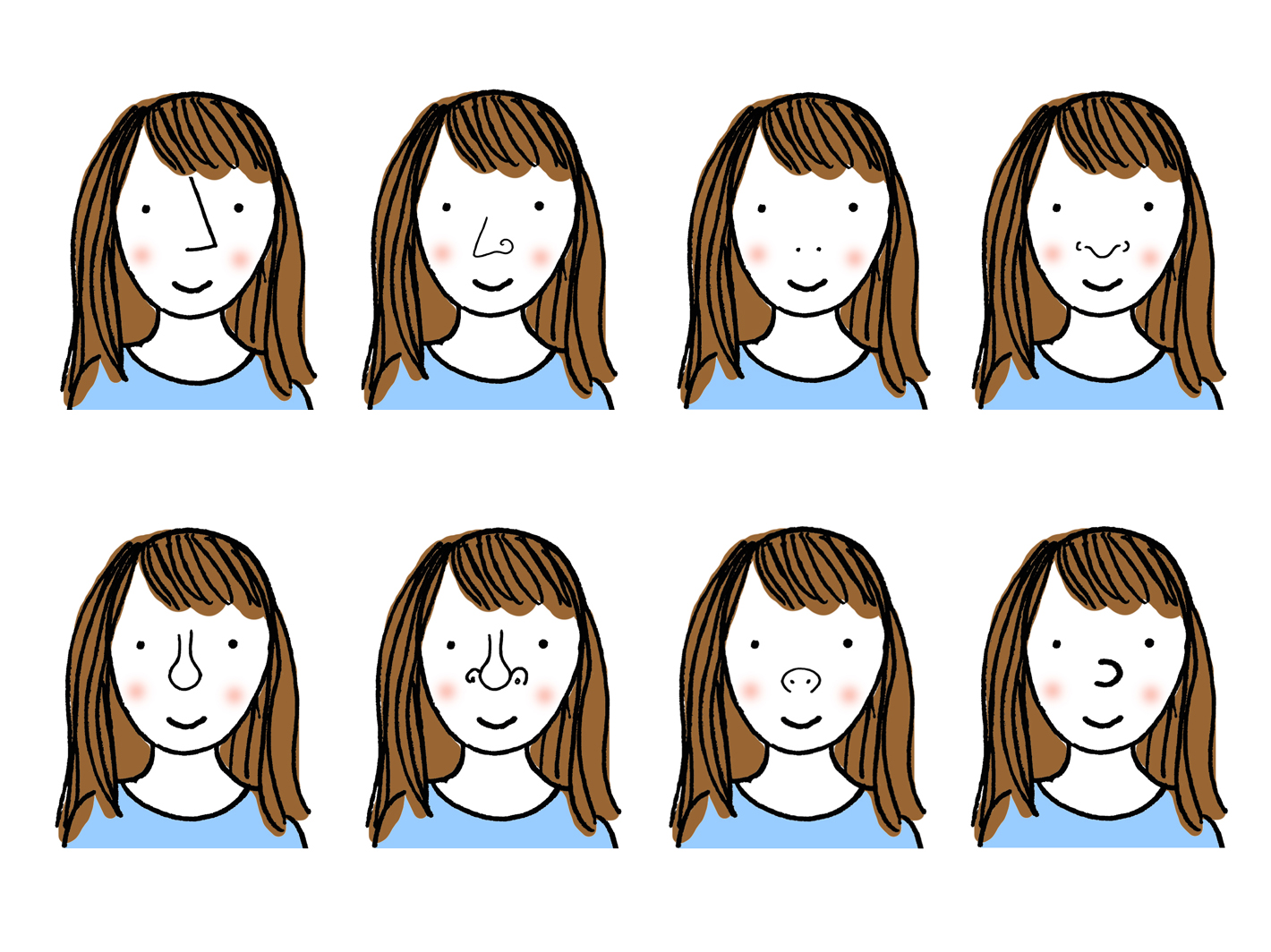  Cartoon Nose Ideas 8 Ways to Draw Cartoon Noses 