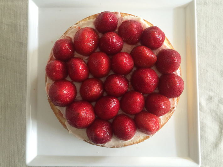arrange strawberries