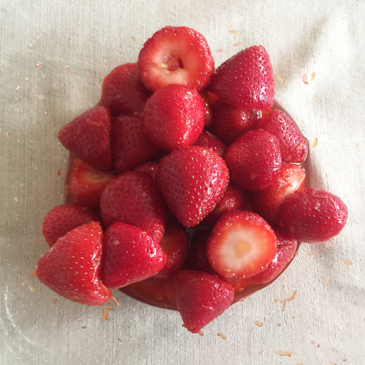 macerated strawberries