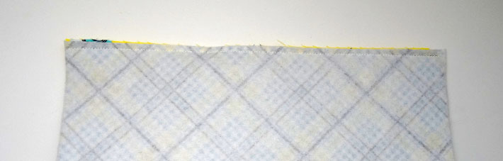 Fabric Stitched Together at Top Seam