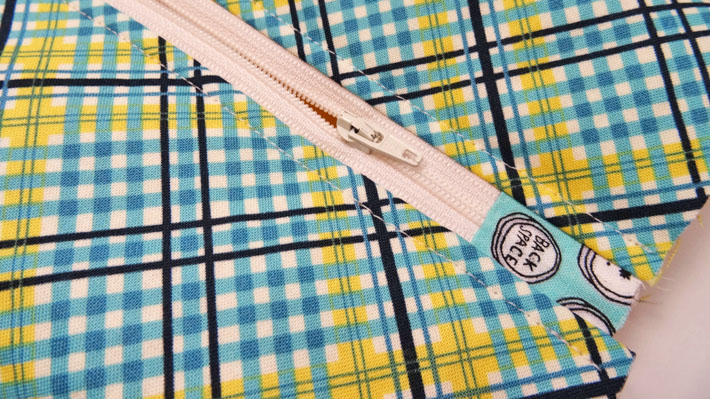 Zipper Surrounded by Topstitching