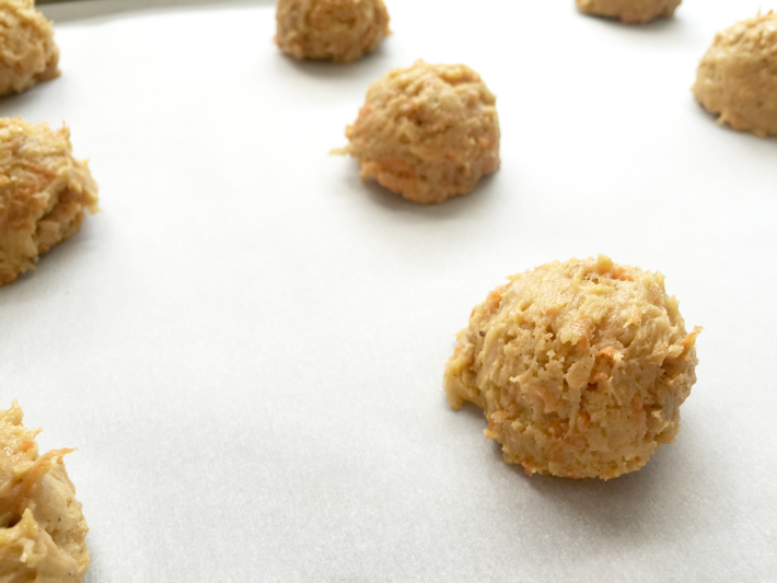 drop batter using cookie scoop