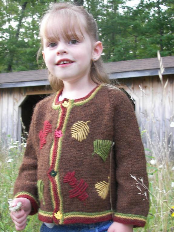 Autumn Leaves Jacket Knitting Pattern