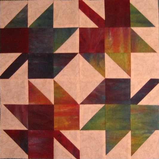 Free Maple Leaves Quilt Block Pattern