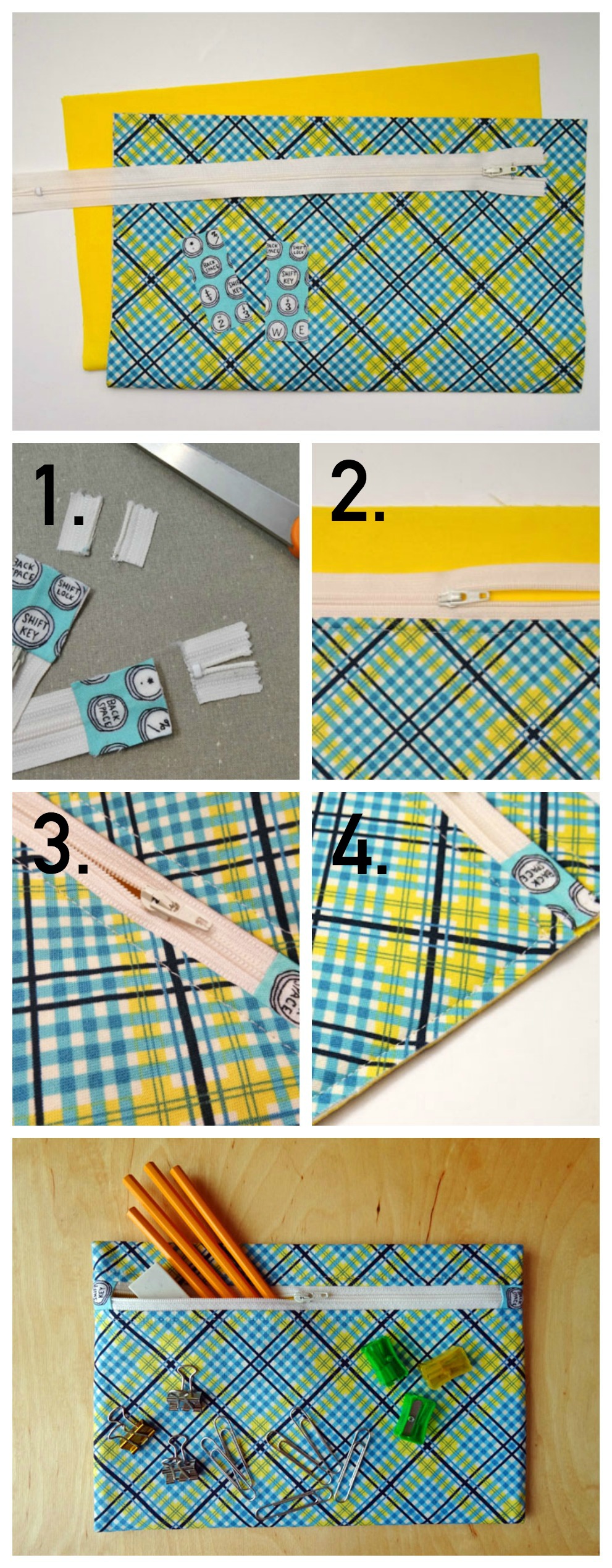How to Make a Simple Pencil Case — FREE Tutorial on Craftsy