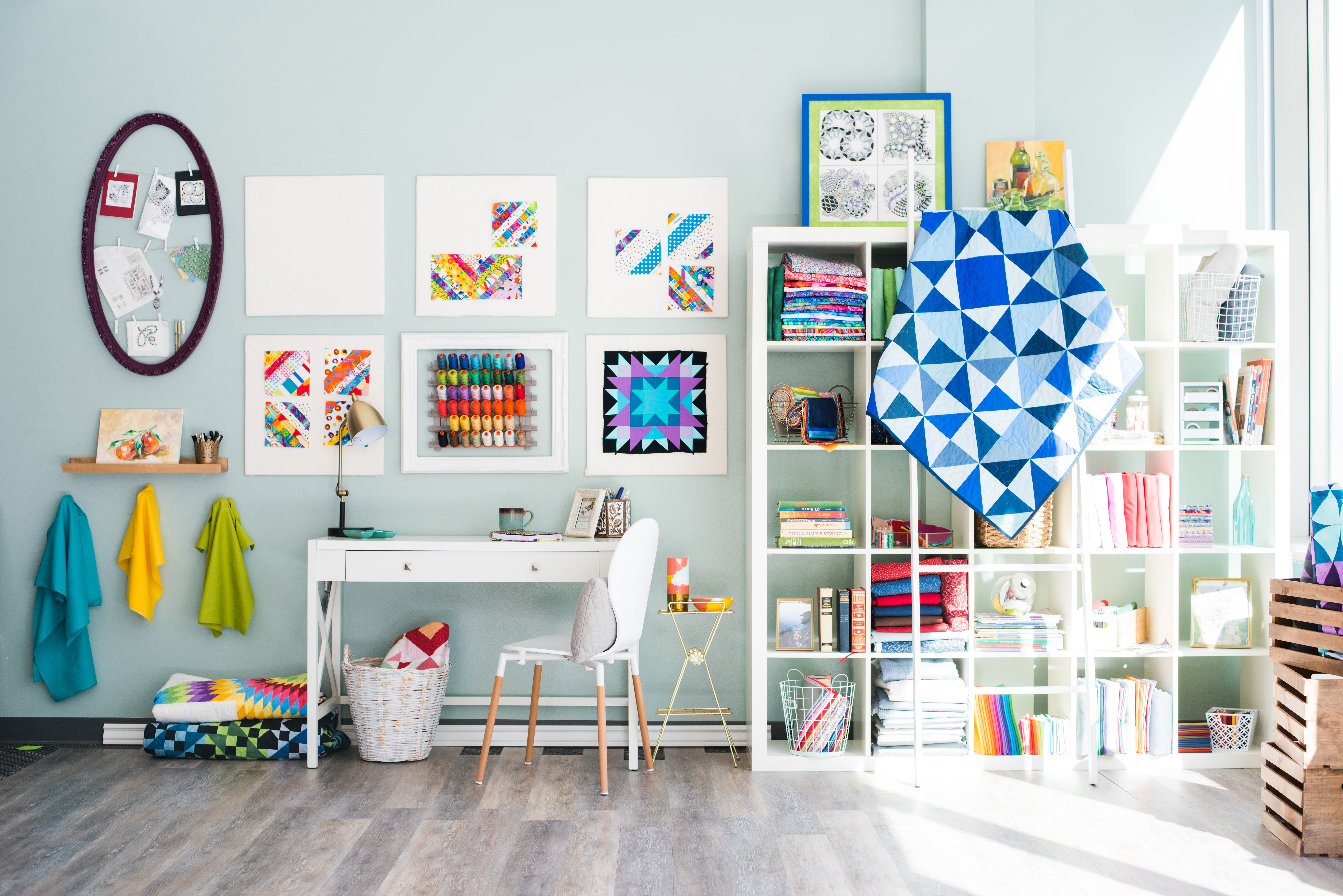 A Colorful Quilting Studio