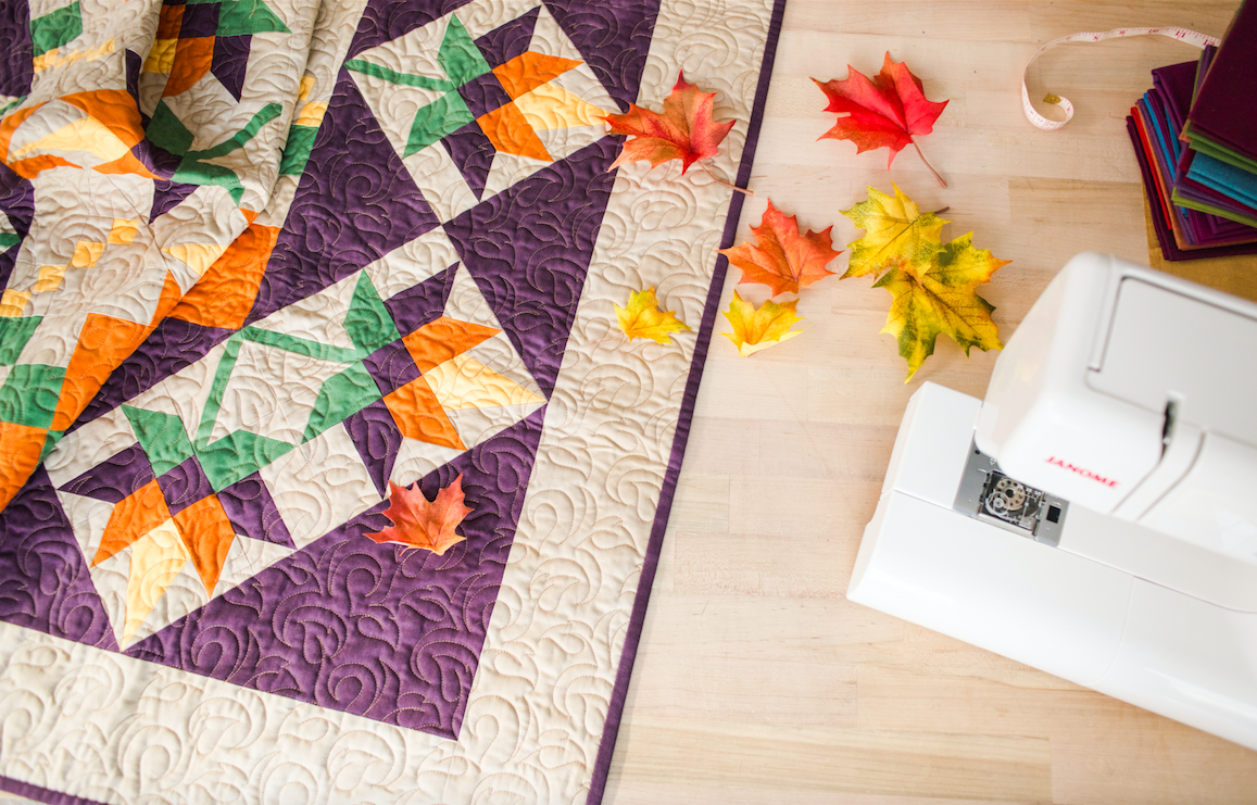 Fall Quilt Inspired by Leaves