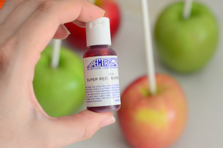 Red Food Coloring for Candy Apples