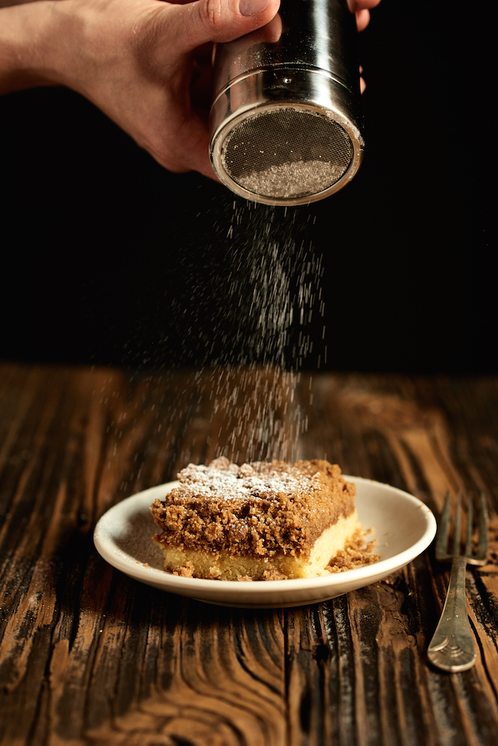 Dust Your Crumb Cake With Powdered Sugar