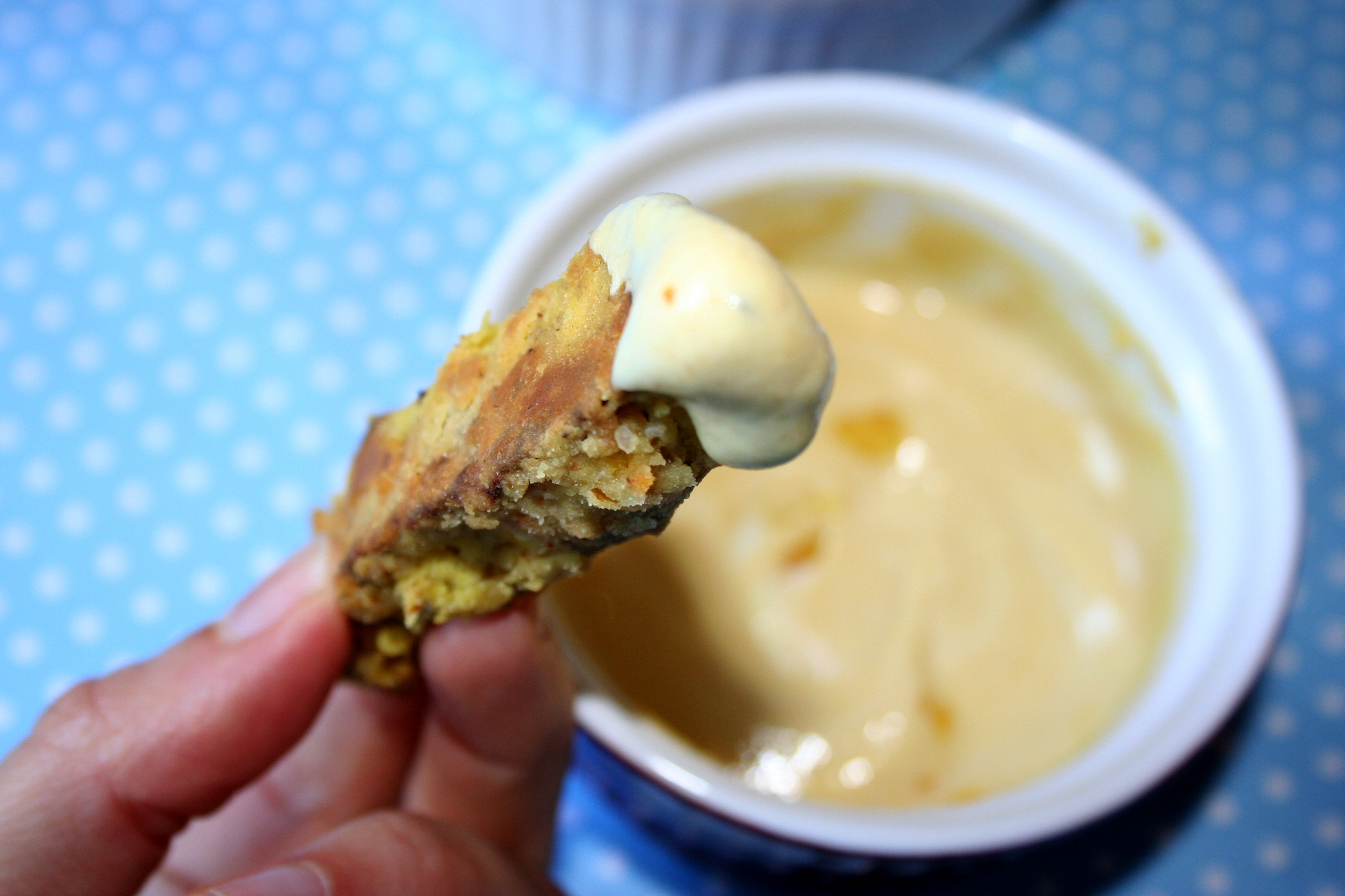 Eggplant fries with dipping sauce