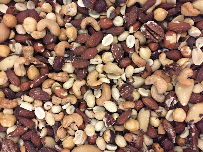 Roasted Nuts: Cashews, Almonds and Peanuts
