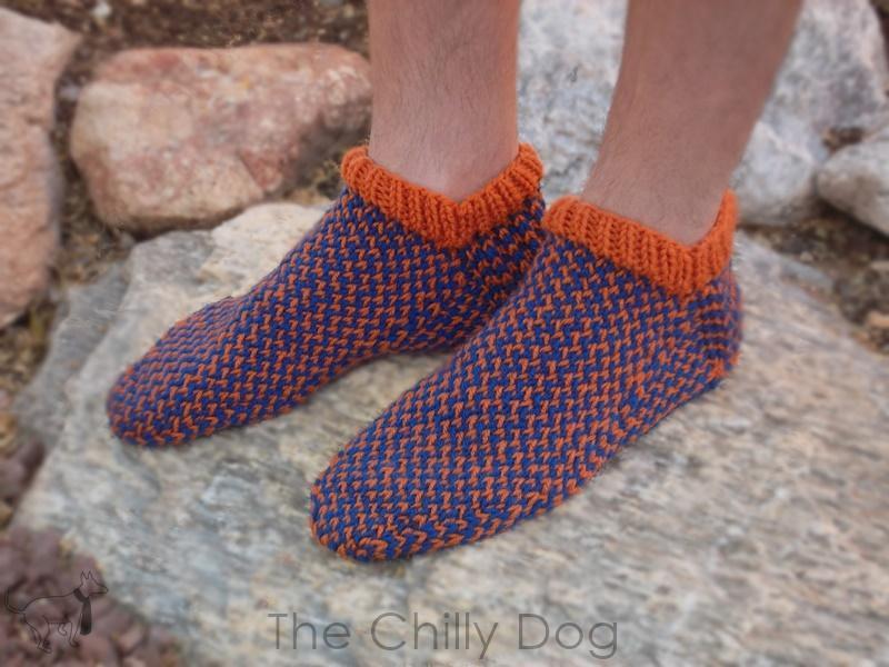 Team Spirit Slipper Socks Knitting Pattern