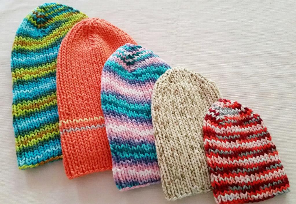 Simple Knit Hats for the Family FREE Knitting Pattern