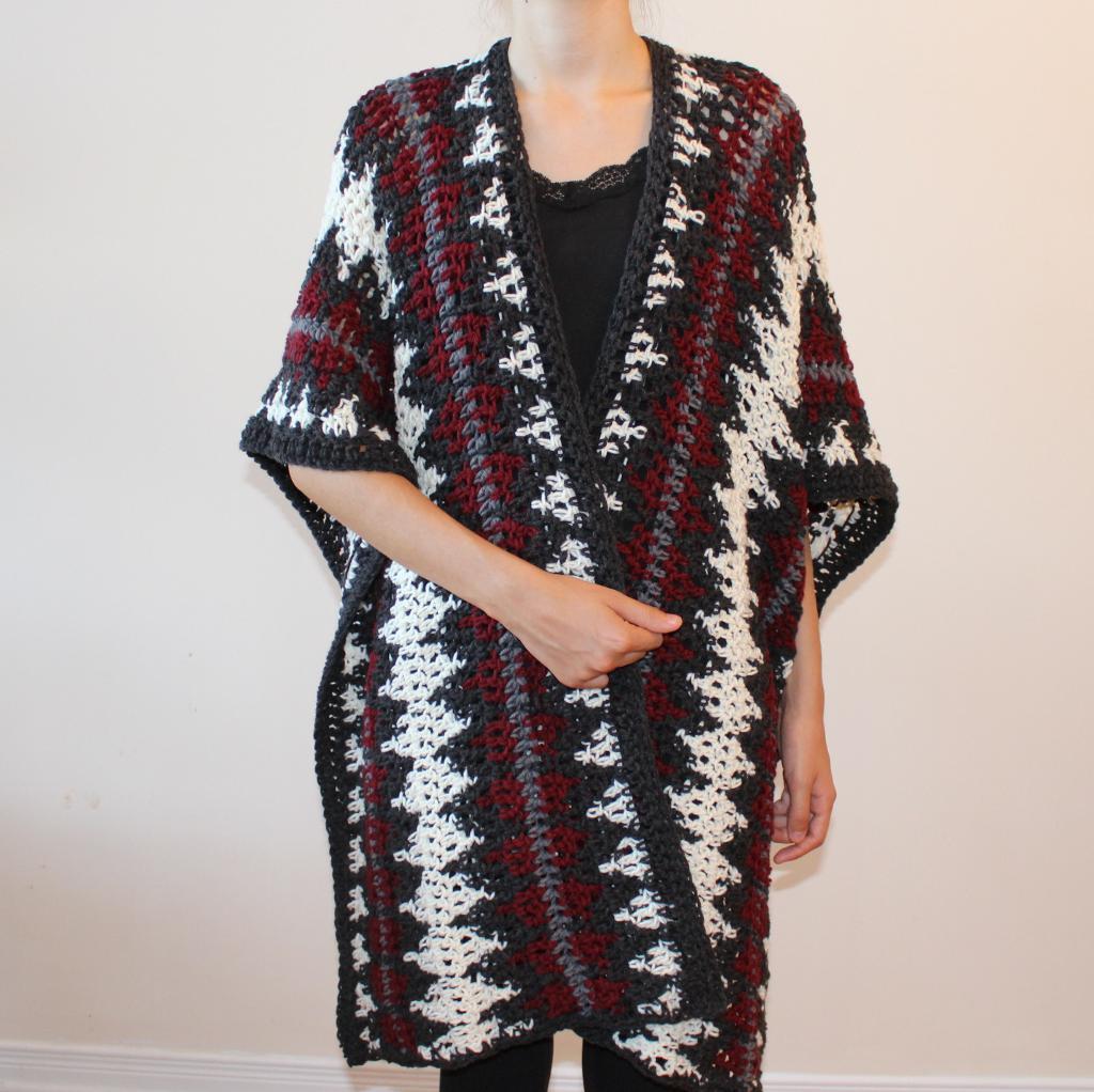 Sandy Hill Ruana Crochet Pattern