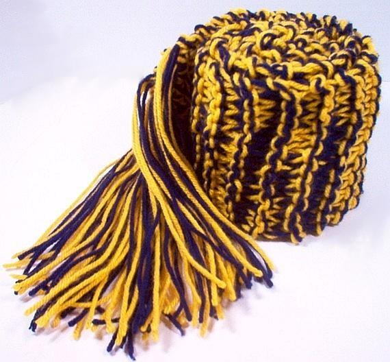 Team Sports Scarf Knitting Pattern