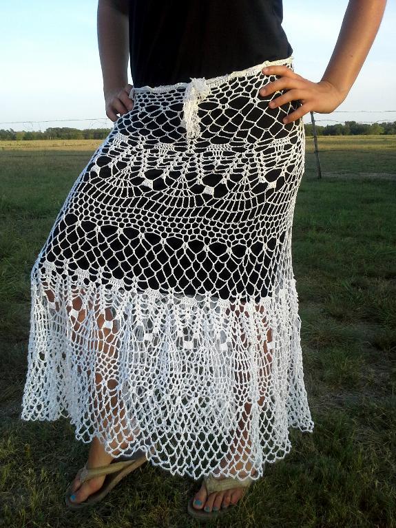 Lace Frenzy Skirt Crochet Pattern