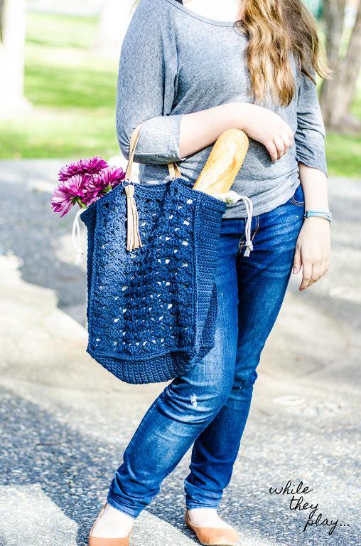 French Market Tote Crochet Pattern