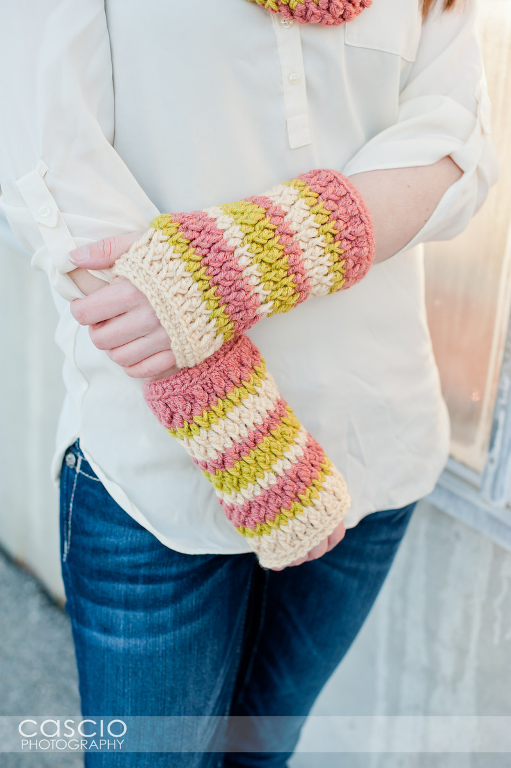 Firecracker Fingerless Gloves Crochet Pattern