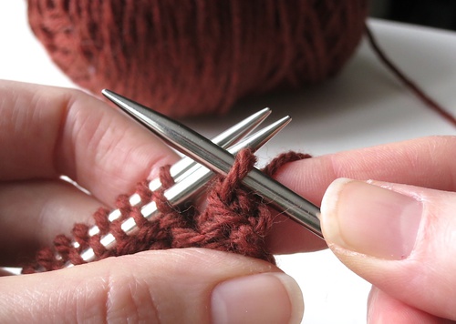 One Stitch Bound Off in Three-Needle Bind Off