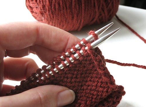 Prepare Two Pieces of Knitting for a Three-Needle Bind-Off
