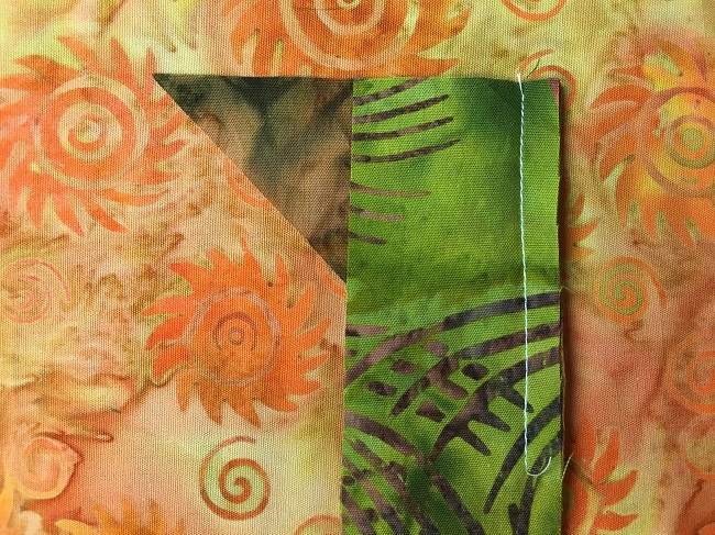 Batik Braid first seam