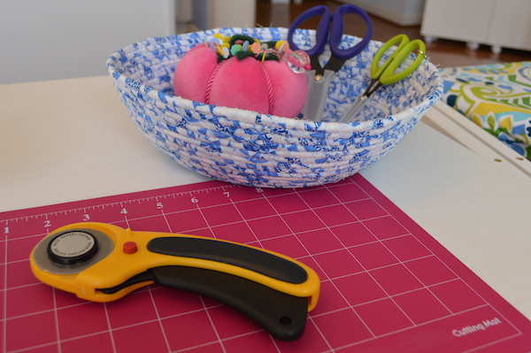 Kimberly Einmo's pink velvet pincushion