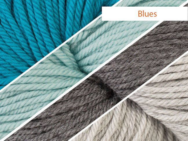 Fall Knit Along Blues Colorway