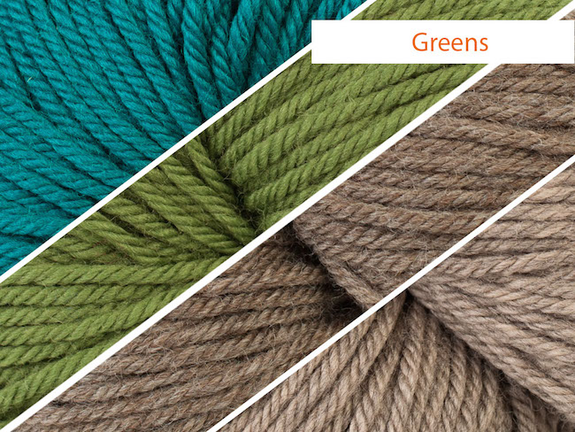 Fall Knit Along Greens Colorway
