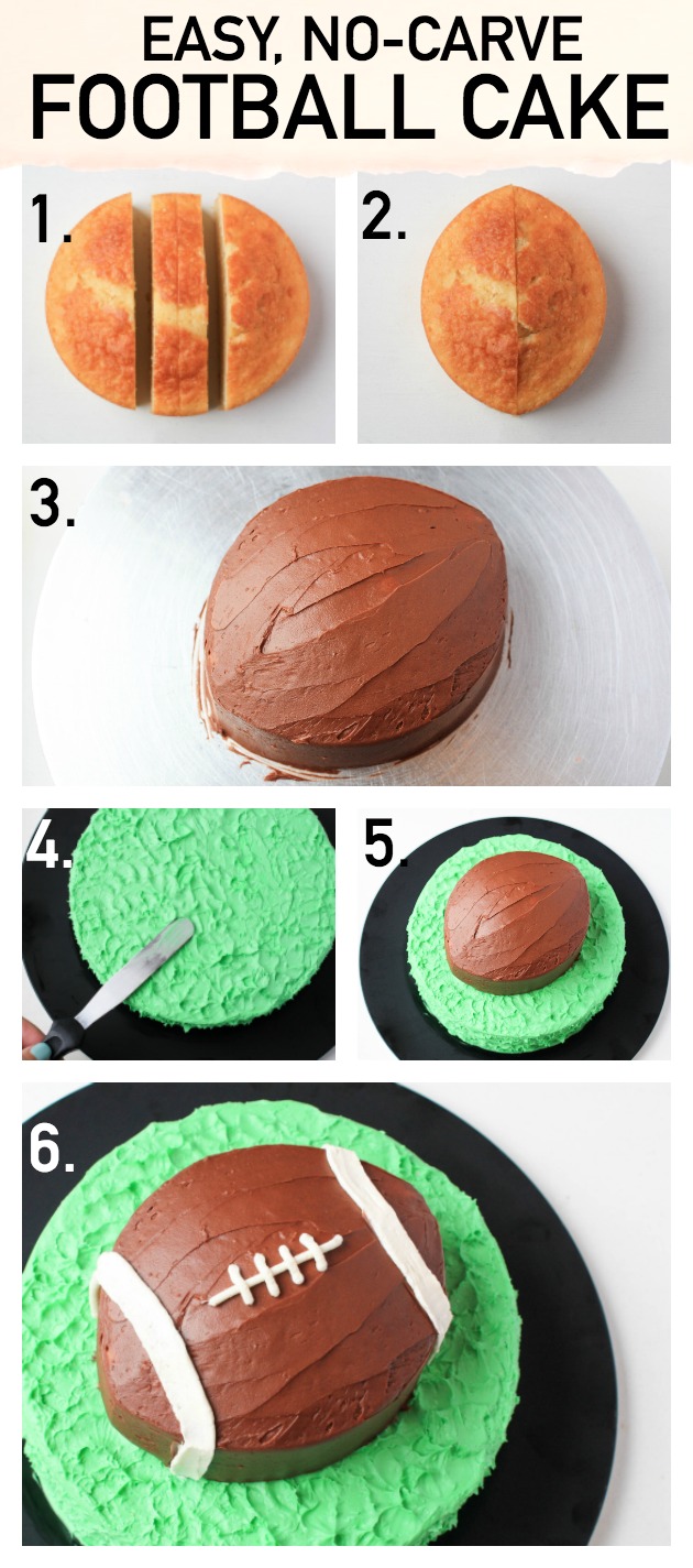 Make a simple (but impressive!) football cake with this step-by-step tutorial