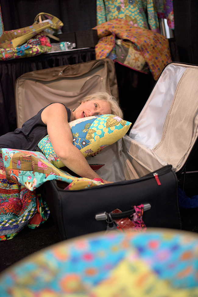 Kathy Doughty Preparing for Quilt Market