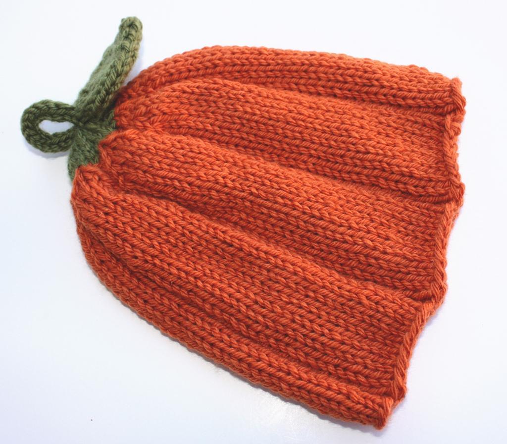 Knit Pumpkin Hat