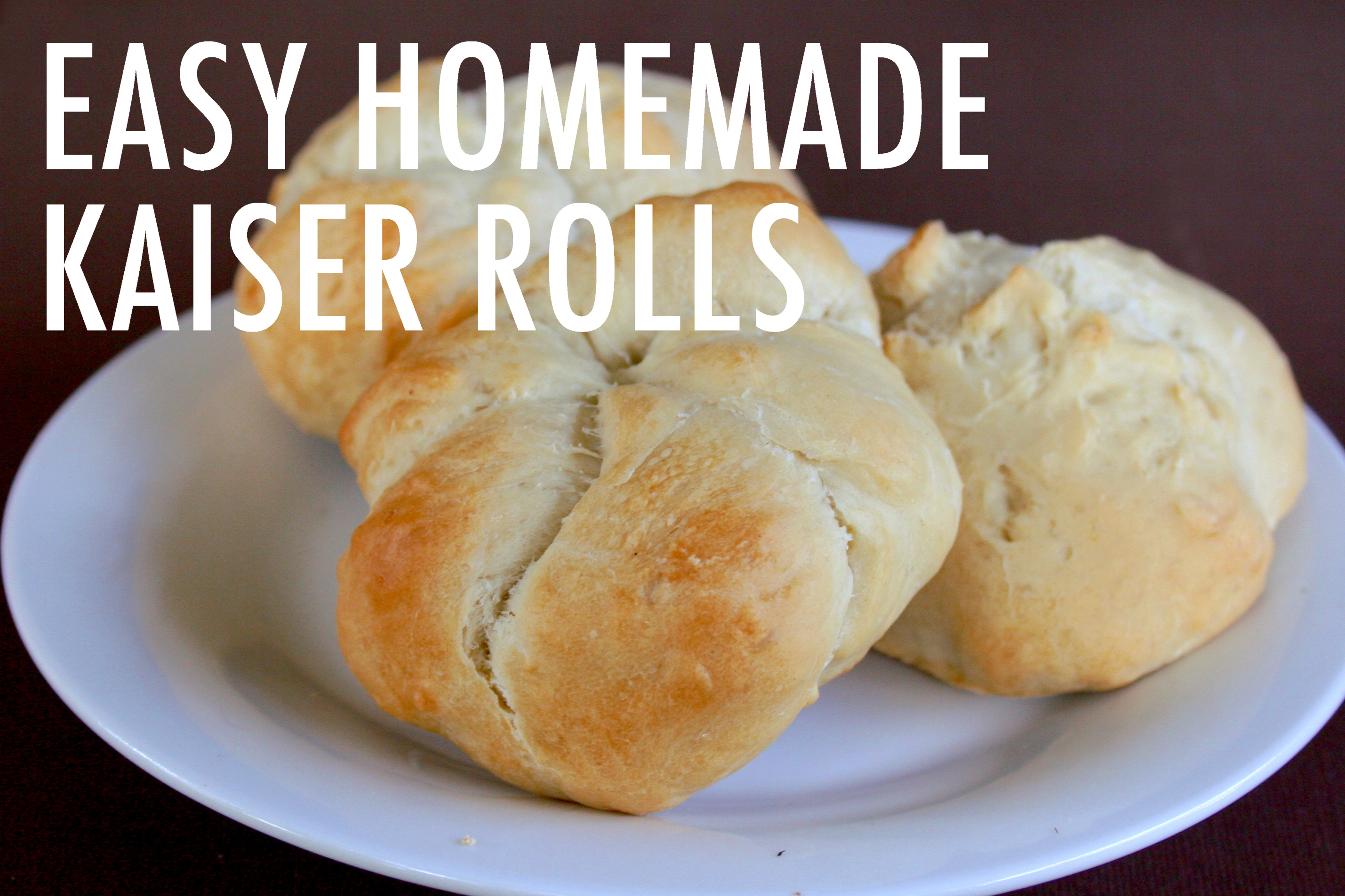 Homemade Kaiser rolls