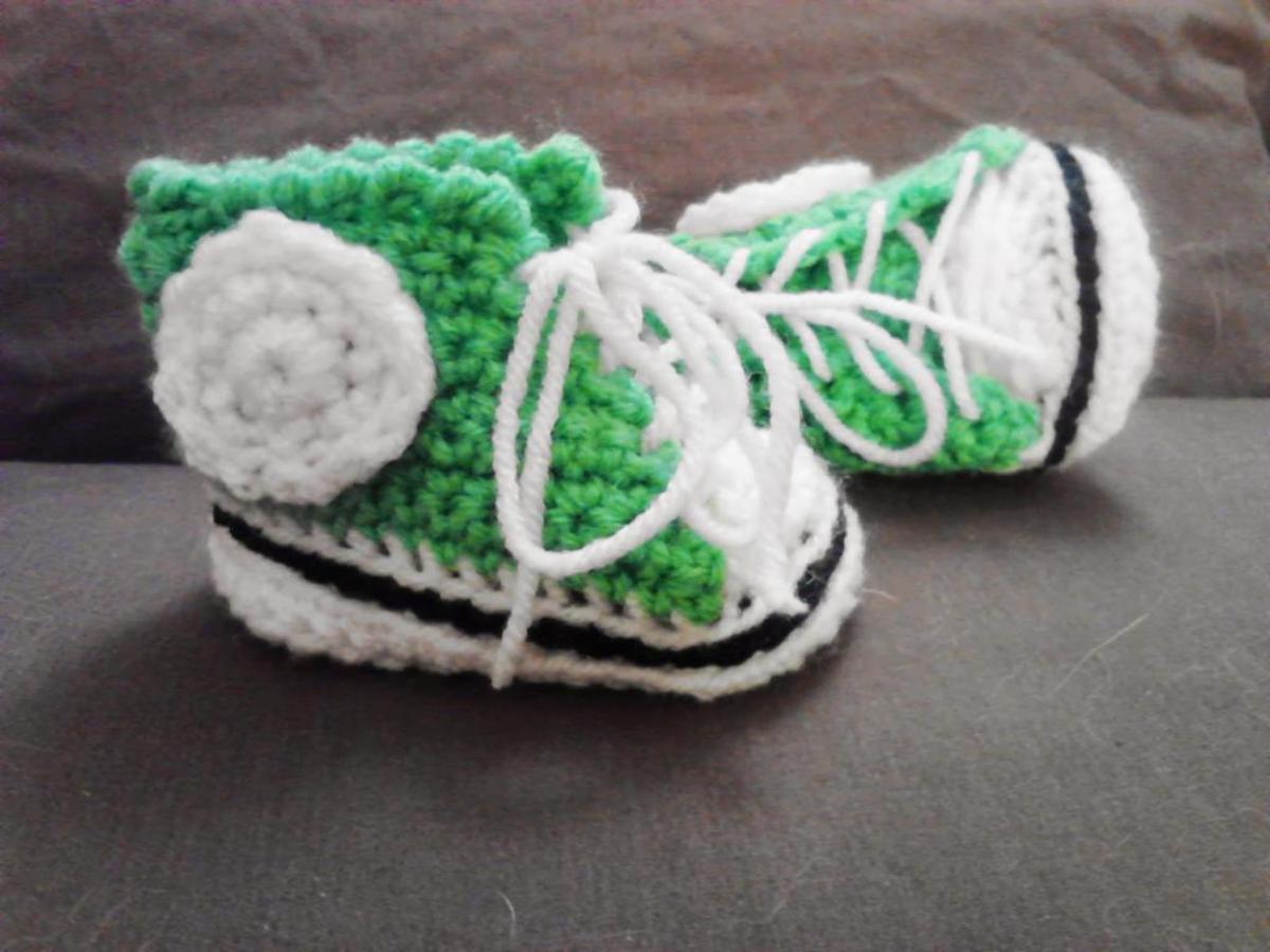 Basketball Baby Booties Crochet Pattern