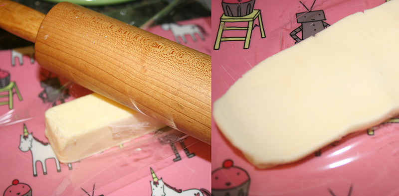 Beating butter to soften it quickly