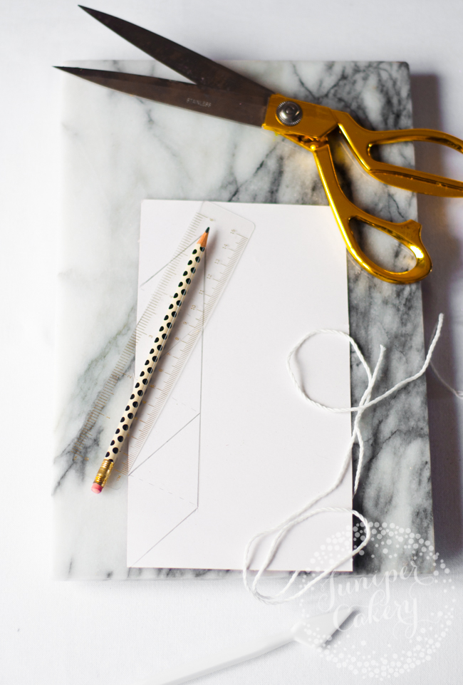 How to make paper cake bunting