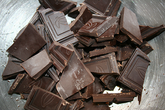 Chopped chocolate