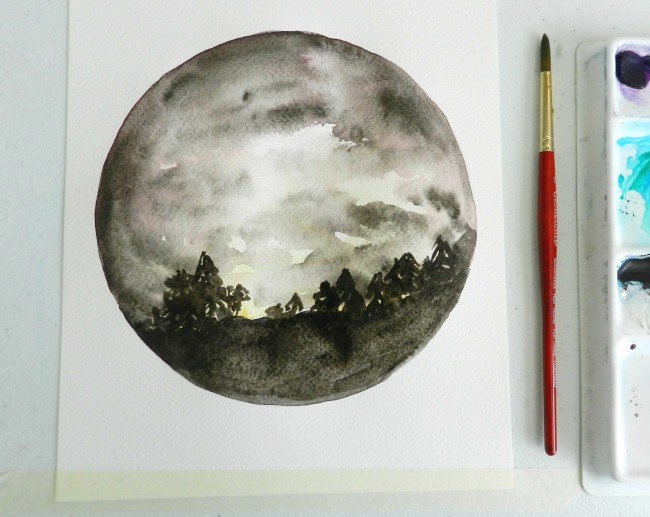 Learn how to paint a cloudy night sky with this Bluprint tutorial