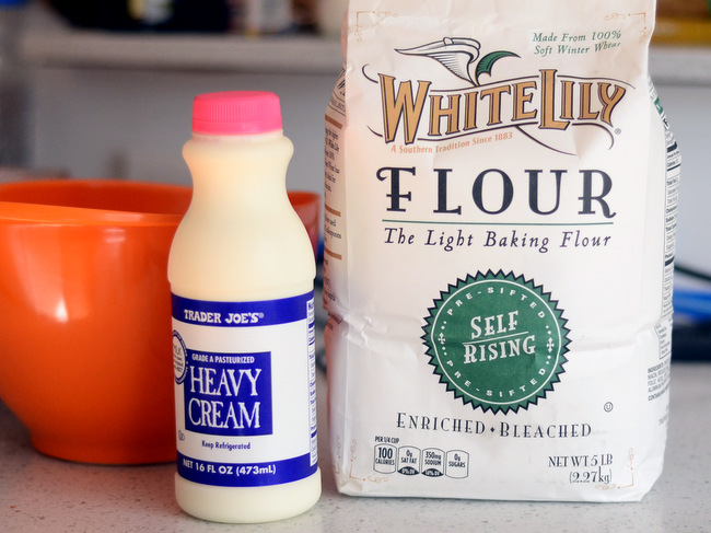Two-Ingredient Cream Biscuits