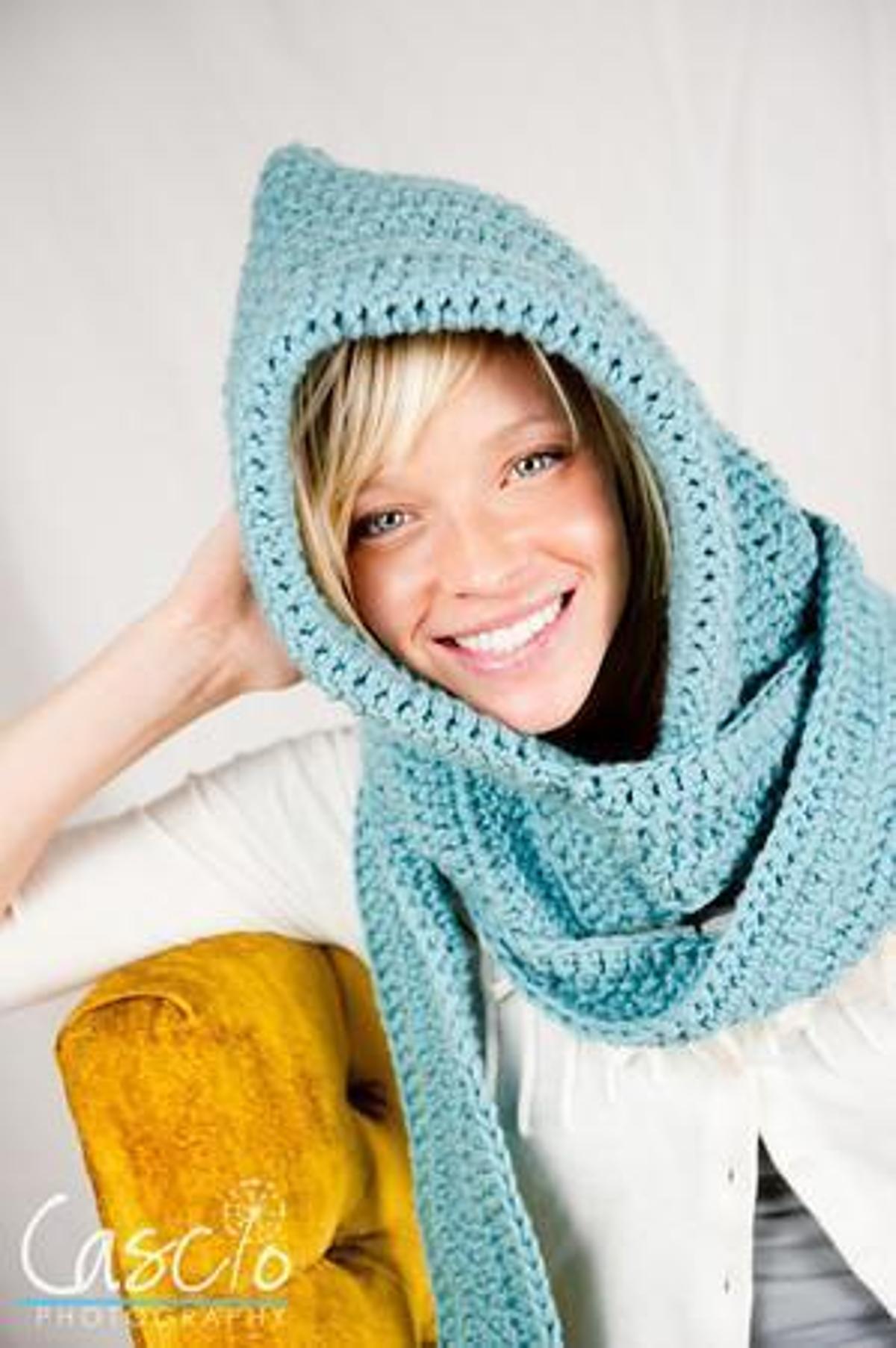 Crochet Hooded Scarf Pattern