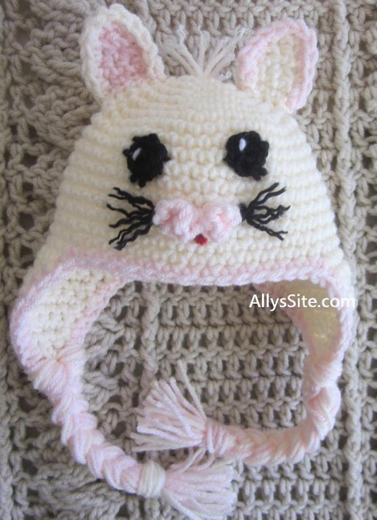 Crochet Kitty Hat FREE Pattern