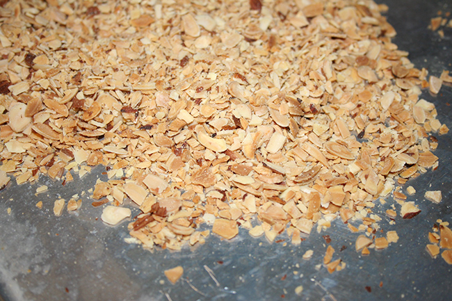 Crushed toasted almonds