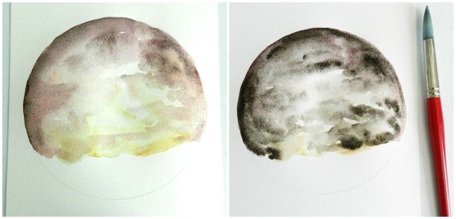 Watercolor Cloudy Sky